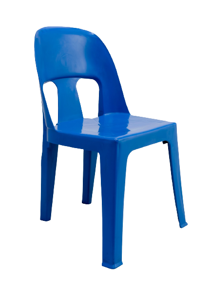 Plastic Party Chair Heavy Duty Unica Blue Colour
